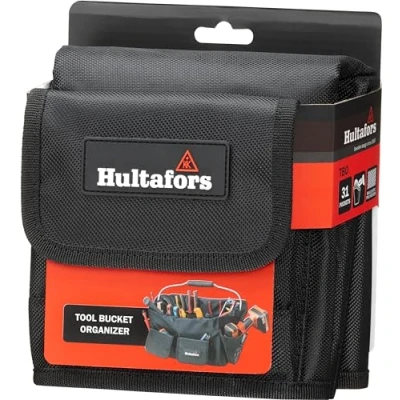 Image of Hultafors Tool Bucket Organiser with 31 Pockets, Compatible 590101, Insert Made of Robust Material 1680 Denier, for Organising and Storing Tools, 590102