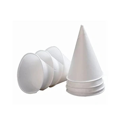 Image of 1000 x 4oz Paper Cones Individual Roll Rim Cups for Water Cooler