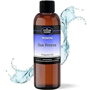 Image of Sea Breeze Fragrance Oils for Candle Making 100ml, Perfect Soaps, Bath Bombs, Slime, Wax Melts, Aromatherapy, Home Fragrance, and Oil Burners Aroma Hair &amp; Skin Care UK Made