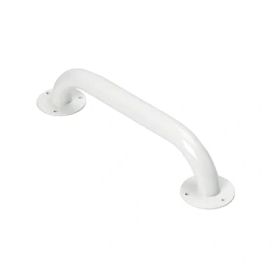 Image of HOMECRAFT Steel Ringwood Grab Bar, Safety Rail and Mobility Aid for Bathroom Shower, Elderly, Handicapped Disabled User Support, Indoor Outdoor Attachment , 12&quot;