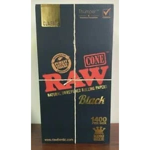 Image of RAW Black Classic 1400ct Bulk Prerolled Cones