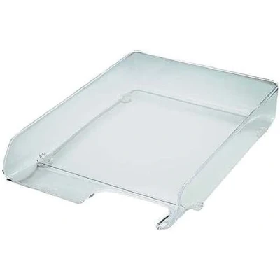Image of Leitz 52200002 Letter Tray A4 Transparent Elegant Pack of 4