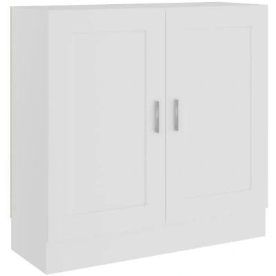 Image of vidaXL Book Cabinet White 82.5x30.5x80 cm Engineered Wood
