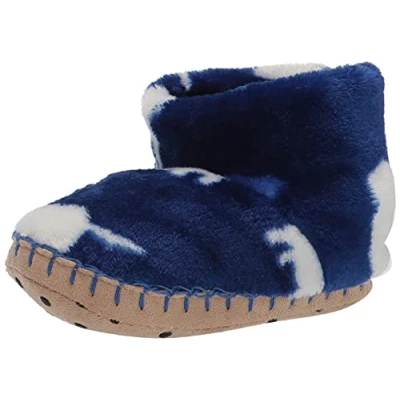 Image of Hatley Fuzzy Fleece Slippers, Silhouette Pups, 9 UK Child