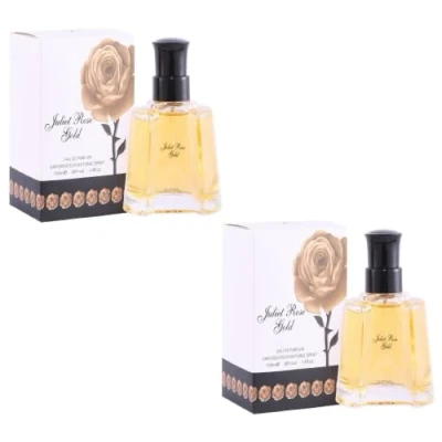 Image of Modaleo Women Perfume Eau de Spray for Her Women’s Fragrance EDP EDT 100ml / Gift Wrap Pack (2 x Juliet rose Gold Women)