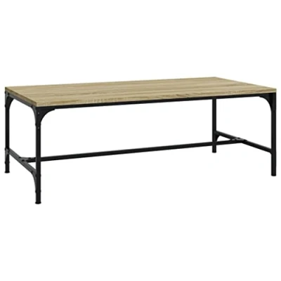 Image of vidaXL Coffee Table Sonoma Oak Engineered Wood End Centre Accent Desk