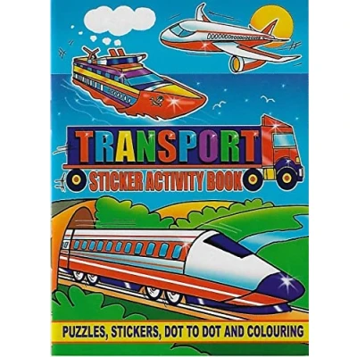 Image of Transport Sticker Activity Books Pack of 12