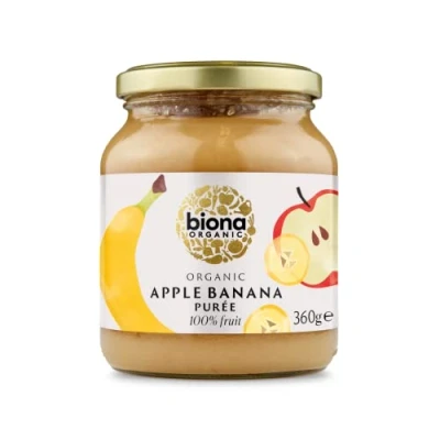 Image of Biona Organic Apple Banana Puree 360g Pack of 2
