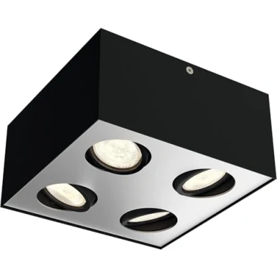 Image of Philips MyLiving 5049130p0 4.5 W Black Point of Illumination Light (Black, Metal, 1 Bulb (S), W, Warm White, 50 )