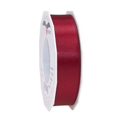 Image of C.E. Pattberg SATIN bordeaux gift ribbon, 27 yards for Wrapping Gifts, 1 inch width, Ribbon Decorating &amp; Crafting, Decorative every occasion