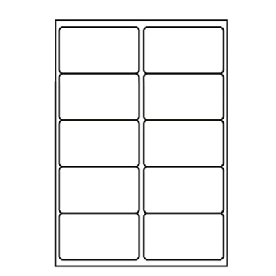 Image of 10 Labels Per Sheet A4 Address Self Adhesive Mailing for Postage Inkjet Laser Printers Printable Sticky 99x57mm (25 Sheets)