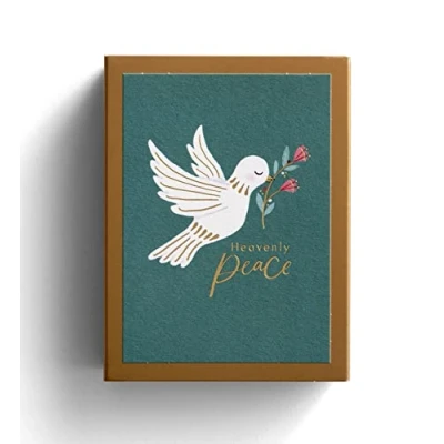 Image of DaySpring Studio 71 Hevenly Peace Christmas Cards 18 Matchbox Dove with Envelopes