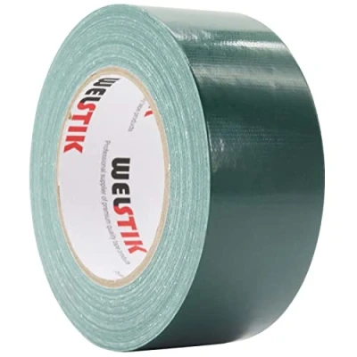 Image of WELSTIK Professional Grade Duct Tape, Waterproof Cloth Fabric,Colored Gaffer Tape for Repairs, DIY, Crafts, Indoor Outdoor Use,50mm X 41M, 7.5 Mil Thick,Dark Green