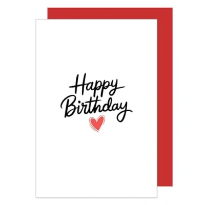 Image of Edition Seidel Premium Birthday Card with Envelope. Greeting Happy Man Woman Heart (G3666 SW024)