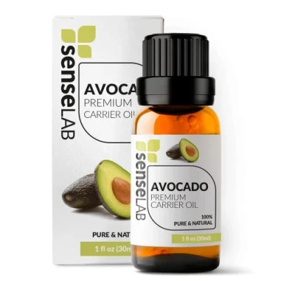 Image of SenseLAB Avocado Oil 100% Pure Extract Cold Pressed Carrier Therapeutic Grade Moisturizing Skin and Hair Care (30 ml)