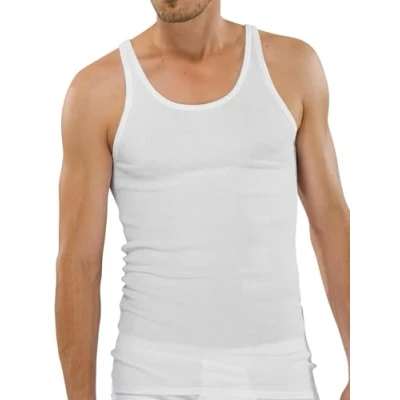 Image of Schiesser Men&#039;s Cotton Vests Pack of 2, White, 6 EU