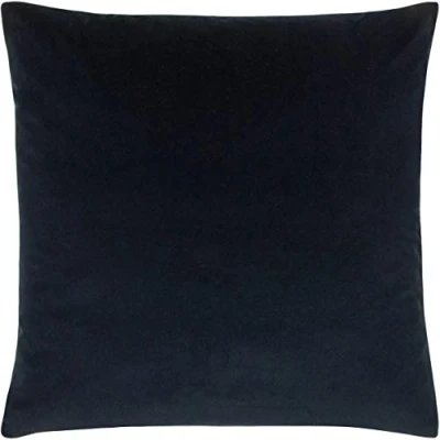 Image of Paoletti Sunningdale Feather Filled Cushion, Midnight, 50 x 50cm
