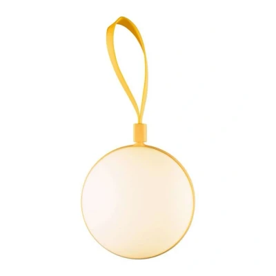Image of Nordlux Bring to Go 12 Outdoor Portable Light/Recharable Lamp Yellow Plastic, Intergrated LED Day &amp; Night Sensor Porch, Patio, Garden, Garage, or Entrance. IP54, Class 3 (SELV)