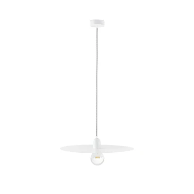 Image of Plat 1 Light Dome Ceiling Pendant White, E27