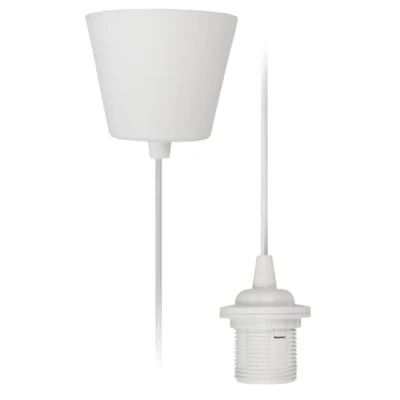 Image of McShine 1452331 Light Suspension Cord Pendant E27 Socket 230 V 1.2 m Cable Ideal for Renovation Freely Selectable Lampshade (Standard)