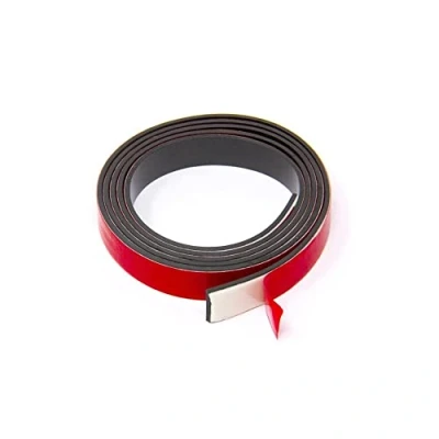 Image of MagFlex® 12.7mm Wide Flexible Magnetic Tape Foam Self Adhesive Polarity A (1 Metre Length)