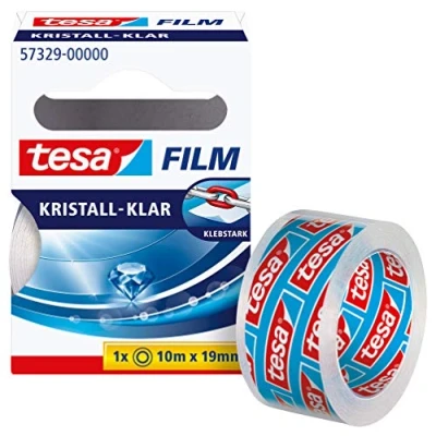 Image of TESA Tesafilm Crystal Clear Adhesive Tape 10m x 19mm
