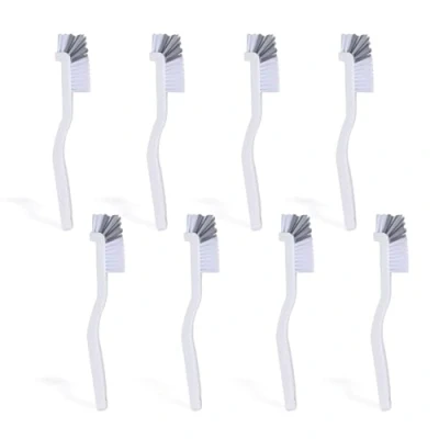 Image of XNIVUIS 8 Pcs Dish Brush Kitchen Cleaning Brushes Washing Up Bottle Brush, Scrub Corner Grout Bathroom for Dishes (White)