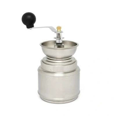 Image of Leopold Vienna Coffee Mill, Stainless Steel, Silver, 10 x 14.9 19.2 cm