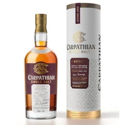 Image of Carpathian Single Malt, Cask Whisky Spanish and Portuguese Wine Collection PEDRO XIMENEZ Finish 700ml 46% ABV (Romanian Whisky)