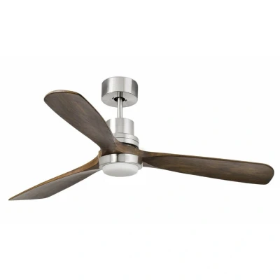 Image of Lantau Large Led Matt Nickel Ceiling Fan With DC Motor 15W 3000K, 6 Speed