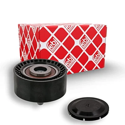Image of 11287589886, 11287615130 Idler Pulley FEBI BILSTEIN 100252 with cap, screw BMW: 5 Saloon, Touring, 7