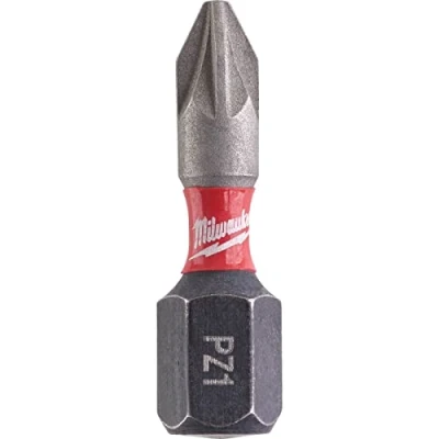 Image of Milwaukee Shockwave Impact Duty Pozi Screwdriver Bits PZ1 25mm pack of 2, Variety