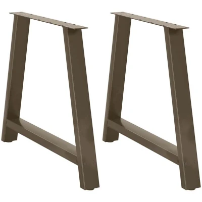 Image of vidaXL Dining Table Legs A Shaped 2 pcs 100x(72 73) cm Steel