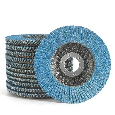 Image of Kcmell Flap Discs 115mm, 12 Pack Mixed Grit 40/60/80/120 Zirconia Grinding 4.5 Inch Angle Grinder Sanding for Polishing Metal Wood Stainless Steel