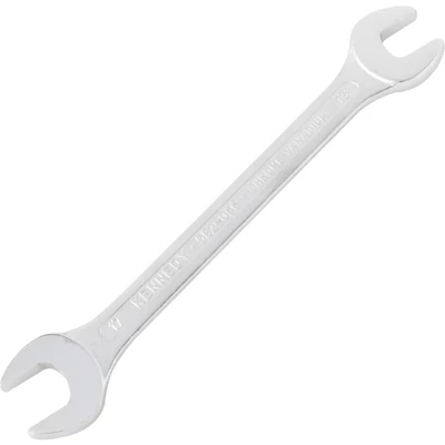 Image of Kennedy Metric Open Ended Spanner, Double End, Chrome Vanadium Steel, 13mm x 17mm
