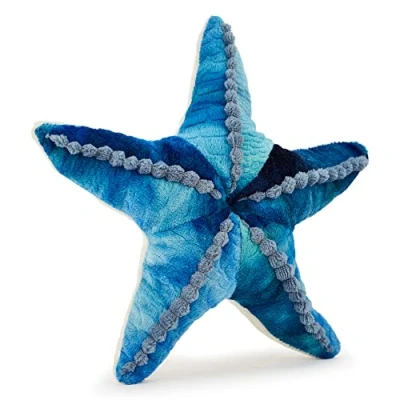 Image of Zappi Co Plush Children&#039;s Stuffed Soft Cuddly Toy Part of Safari Animals Collection, Perfect for Kids (25cm Length) (Blue Starfish)