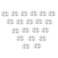Image of 20 Clear Bobbins for Domestic Sewing Machines Will Fit Brother, Toyota, Janome + More