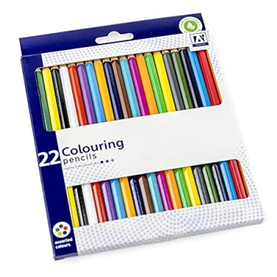 Image of Anker International Stationary Coloured Pencil in Wallet (Pack of 22)