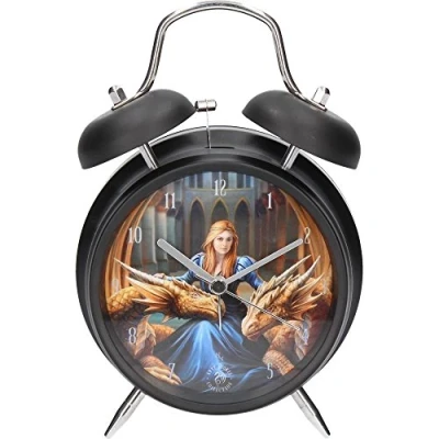 Image of Fierce Loyalty Dragon Art Alarm Clock By Anne Stokes (17x10cm)