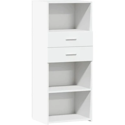 Image of vidaXL Highboard White 50x42.5x124 cm Engineered Wood