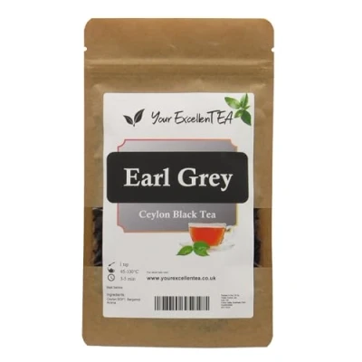 Image of Your ExcellenTea Ceylon Sri Lanka Leaves Earl Grey Black Loose Leaf Tea 50g