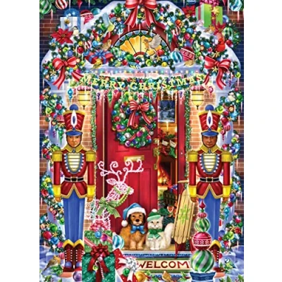 Image of Christmas Welcome Jigsaw Puzzle 1000 Piece by Vermont Company