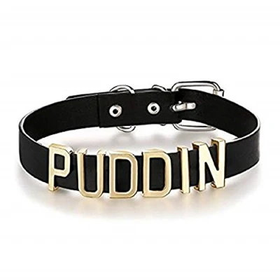 Image of Harley Quinn Black Suicide Squad PUDDIN Neck Choker