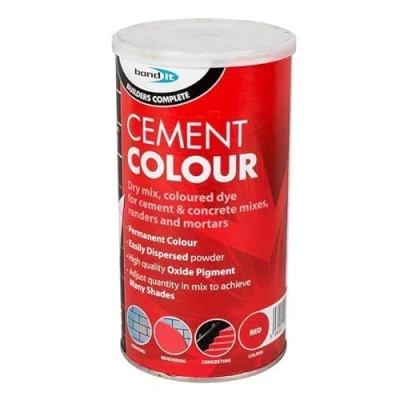 Image of Bond It Powdered Cement Colour Mortar Pointing Concrete Colouring Pigment Dye 1Kg Mortar, Brick, Pointing, Render and Toner (Red)