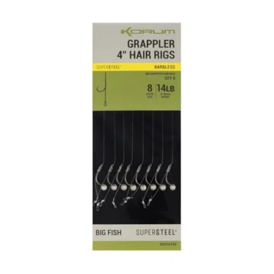 Image of Korum Grappler Hair Rigs without Barb 14 Coarse rig