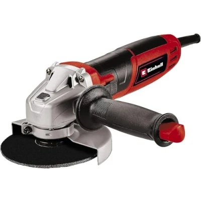 Image of Einhell 115mm Angle Grinder TC AG 115/750 750W, 4 Inch For Cutting, Grinding, Polishing and Sharpening Soft Start, Spindle Lock, Additional Handle,Black, Red