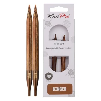 Image of KnitPro Ginger interchang. Needle Tips Special 8.00mm 3pcs