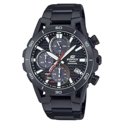 Image of Casio Edifice Mens Black Watch EFS S640DC 1AVUEF Stainless Steel (archived) One Size