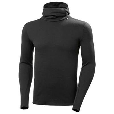 Image of Helly Hansen Women&#039;s Lifa Merino Midweight Hoodie Shirt, Black, XXL UK