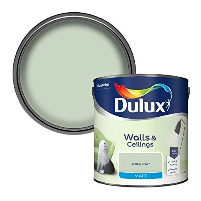 Image of Dulux Matt Emulsion Paint For Walls And Ceilings Willow Tree 2.5 Litres